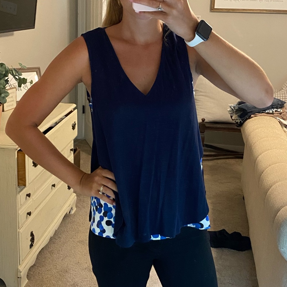 Anthropologie layered tank